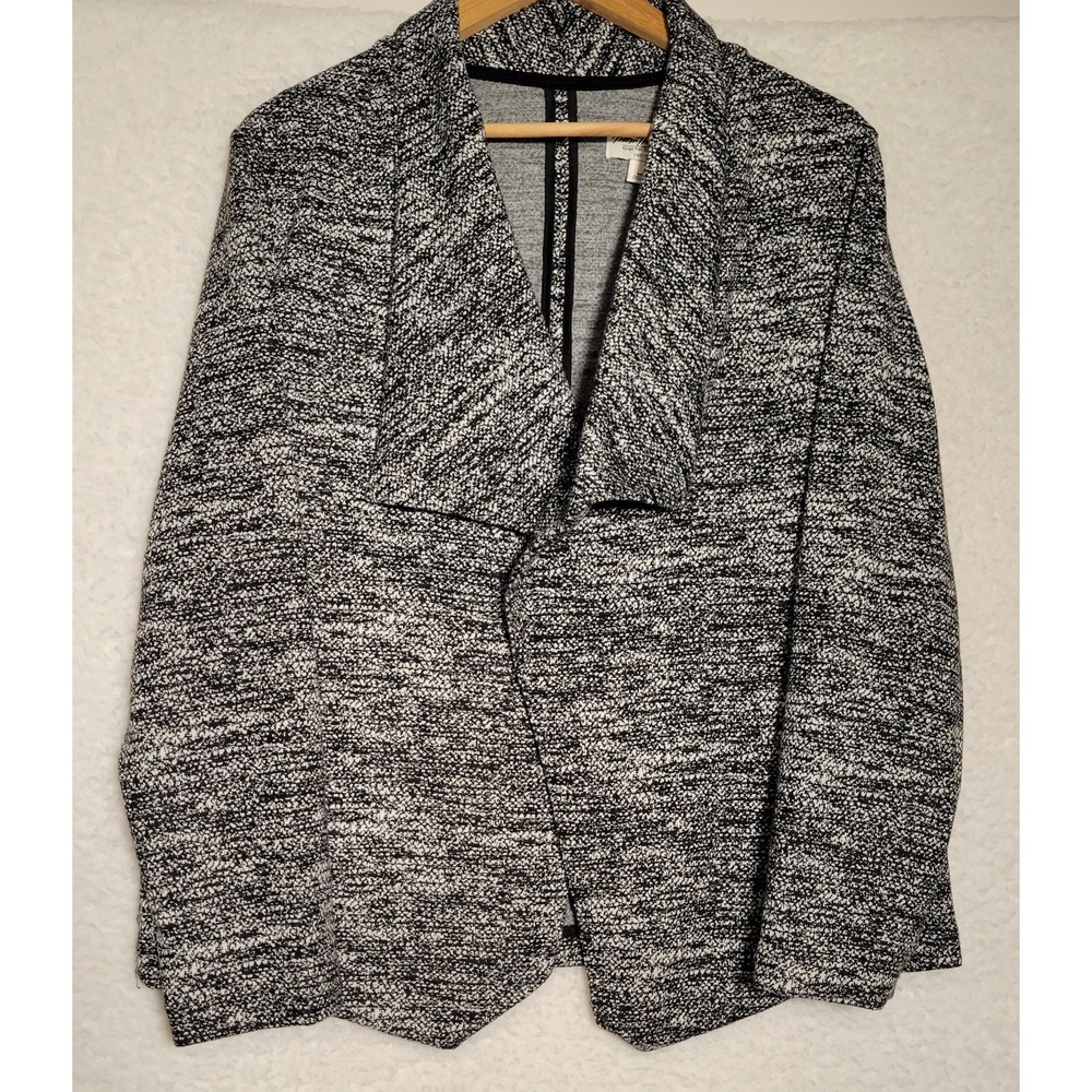 Norm Thompson Open Cardigan Sweater Medium Women's‎ Polyester Wool Blend 0211